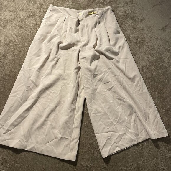 Maeve Pants - Maeve Anthropologie Pants Womens 10 Super Wide Leg Beige Capri High Rise Modest